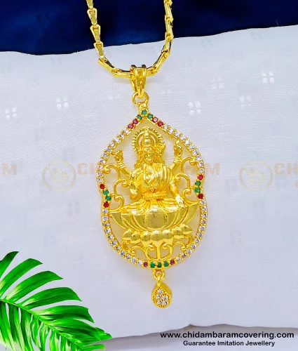 Lakshmi locket deals in pure gold